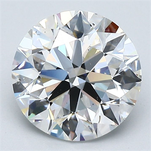 Picture of Natural Diamond 2.50 Carats, Round with Excellent Cut, E Color, SI1 Clarity and Certified by GIA