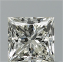 Natural Diamond 0.70 Carats, Princess with  Cut, H Color, VVS2 Clarity and Certified by IGI
