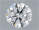 Natural Diamond 0.52 Carats, Round with Excellent Cut, E Color, VVS2 Clarity and Certified by GIA