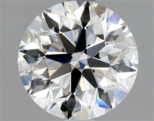 Picture of Natural Diamond 2.01 Carats, Round with Excellent Cut, F Color, VVS2 Clarity and Certified by GIA