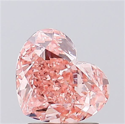 Picture of Lab Grown Diamond 2.10 Carats, Heart with  Cut, Fancy Intense Pink Color, VVS2 Clarity and Certified by IGI