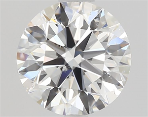 Picture of Natural Diamond 0.71 Carats, Princess with  Cut, I Color, VVS1 Clarity and Certified by GIA