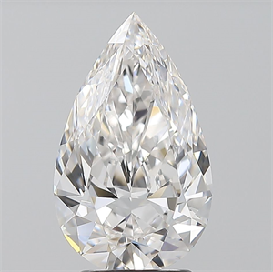 Foto Diamante Natural 2.50 quilates, De pera , Color F, claridad VVS2 y certificado GIA de
