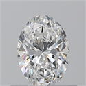 Natural Diamond 0.51 Carats, Oval with  Cut, F Color, IF Clarity and Certified by GIA