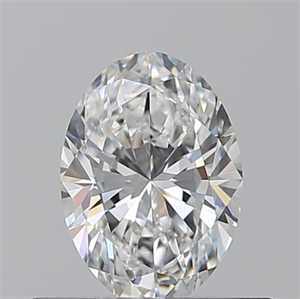 Picture of Natural Diamond 0.51 Carats, Oval with  Cut, F Color, IF Clarity and Certified by GIA
