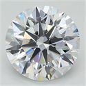 Lab Grown Diamond 4.54 Carats, Round with Ideal Cut, E Color, VVS2 Clarity and Certified by IGI