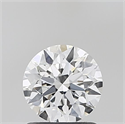 Lab Grown Diamond 1.03 Carats, Round with Excellent Cut, E Color, VVS2 Clarity and Certified by IGI