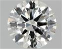 Natural Diamond 0.71 Carats, Round with Excellent Cut, J Color, SI1 Clarity and Certified by GIA