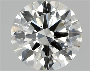 Picture of Natural Diamond 0.71 Carats, Round with Excellent Cut, J Color, SI1 Clarity and Certified by GIA