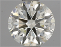Natural Diamond 0.80 Carats, Round with Excellent Cut, K Color, VVS1 Clarity and Certified by IGI