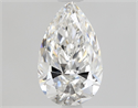 Natural Diamond 0.90 Carats, Pear with  Cut, E Color, VS1 Clarity and Certified by GIA