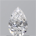 Natural Diamond 0.70 Carats, Pear with  Cut, D Color, VS2 Clarity and Certified by GIA
