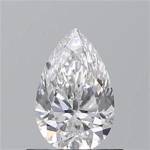 Picture of Natural Diamond 0.70 Carats, Pear with  Cut, D Color, VS2 Clarity and Certified by GIA