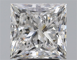 Foto Diamante Natural 2.51 quilates, Princesa , Color E, claridad SI1 y certificado GIA de