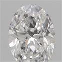 Natural Diamond 0.26 Carats, Oval with  Cut, D Color, VS2 Clarity and Certified by IGI