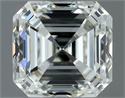 Natural Diamond 0.81 Carats, Asscher with  Cut, I Color, VVS2 Clarity and Certified by IGI