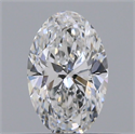 Natural Diamond 0.46 Carats, Oval with  Cut, E Color, VVS2 Clarity and Certified by GIA