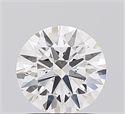 Lab Grown Diamond 1.60 Carats, Round with Ideal Cut, D Color, VVS2 Clarity and Certified by IGI