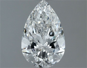Picture of Natural Diamond 0.60 Carats, Pear with  Cut, F Color, SI1 Clarity and Certified by GIA