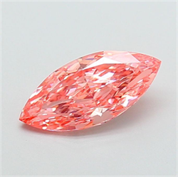 Picture of Lab Grown Diamond 1.60 Carats, Marquise with  Cut, Fancy Vivid Pink Color, VS2 Clarity and Certified by IGI