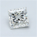 Diamante Natural 1.03 quilates, Princesa , Color H, claridad VVS2 y certificado GIA