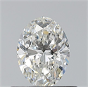 Natural Diamond 0.50 Carats, Oval with  Cut, G Color, VVS1 Clarity and Certified by GIA