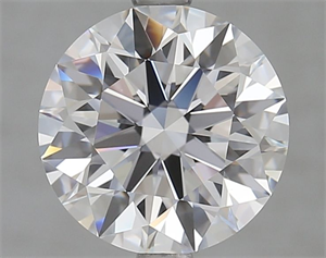 Picture of Lab Grown Diamond 3.04 Carats, Round with Ideal Cut, D Color, FL Clarity and Certified by IGI