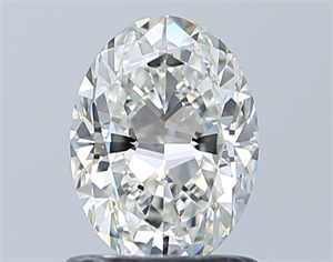 Picture of Natural Diamond 1.01 Carats, Oval with  Cut, G Color, SI1 Clarity and Certified by GIA