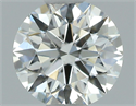 Natural Diamond 0.56 Carats, Round with Excellent Cut, H Color, VVS2 Clarity and Certified by GIA