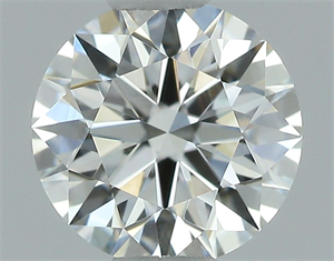 Picture of Natural Diamond 0.56 Carats, Round with Excellent Cut, H Color, VVS2 Clarity and Certified by GIA