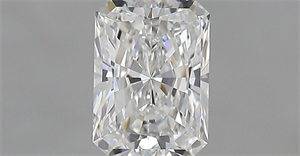 Picture of Natural Diamond 0.71 Carats, Radiant with  Cut, F Color, VS1 Clarity and Certified by GIA