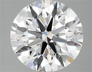 Picture of Lab Grown Diamond 2.08 Carats, Round with Excellent Cut, E Color, VVS2 Clarity and Certified by IGI