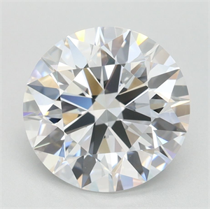Picture of Lab Grown Diamond 2.38 Carats, Round with Ideal Cut, D Color, IF Clarity and Certified by IGI