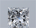 Diamante Natural 0.52 quilates, Princesa , Color D, claridad VS1 y certificado GIA