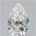 Natural Diamond 0.60 Carats, Pear with  Cut, E Color, VVS1 Clarity and Certified by GIA