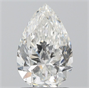 Natural Diamond 1.30 Carats, Pear with  Cut, G Color, SI2 Clarity and Certified by GIA