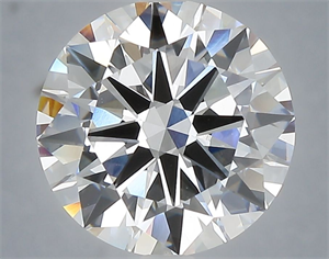 Picture of Lab Grown Diamond 4.05 Carats, Round with Excellent Cut, F Color, VVS2 Clarity and Certified by IGI