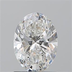 Picture of Natural Diamond 1.20 Carats, Oval with  Cut, H Color, SI2 Clarity and Certified by GIA
