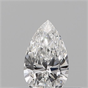 Natural Diamond 0.14 Carats, Pear with  Cut, E Color, VS1 Clarity and Certified by IGI