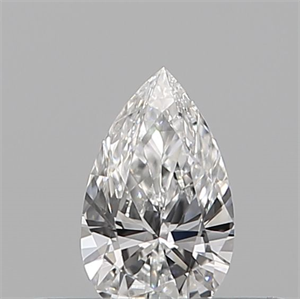 Picture of Natural Diamond 0.14 Carats, Pear with  Cut, E Color, VS1 Clarity and Certified by IGI