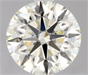 Natural Diamond 0.94 Carats, Round with Excellent Cut, K Color, VS2 Clarity and Certified by IGI