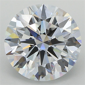 Picture of Lab Grown Diamond 3.35 Carats, Round with Ideal Cut, E Color, VVS2 Clarity and Certified by IGI