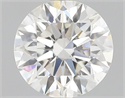 Diamante Natural 0.72 quilates, Redondo , Color H, claridad IF y certificado GIA