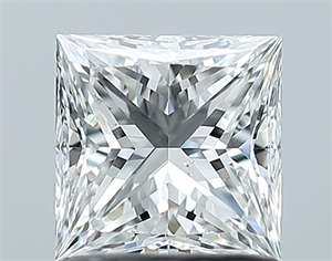 Foto Diamante Natural 1.09 quilates, Princesa , Color F, claridad SI1 y certificado GIA de