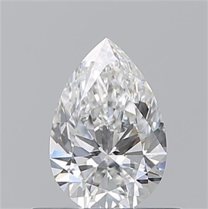 Picture of Natural Diamond 0.52 Carats, Pear with  Cut, E Color, VS1 Clarity and Certified by GIA
