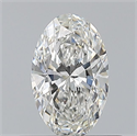 Natural Diamond 0.50 Carats, Oval with  Cut, G Color, VS2 Clarity and Certified by GIA