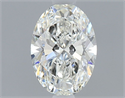 Diamante Natural 0.59 quilates, Ovalado , Color H, claridad IF y certificado GIA