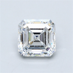 Picture of Natural Diamond 5.86 Carats, Asscher with  Cut, E Color, VVS2 Clarity and Certified by GIA