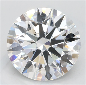 Picture of Lab Grown Diamond 3.06 Carats, Round with Excellent Cut, D Color, IF Clarity and Certified by GIA