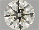 Natural Diamond 0.90 Carats, Round with Very Good Cut, L Color, VVS1 Clarity and Certified by IGI